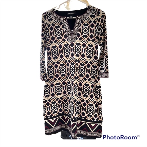 White House Black Market Pattern Dress - Picture 1 of 1
